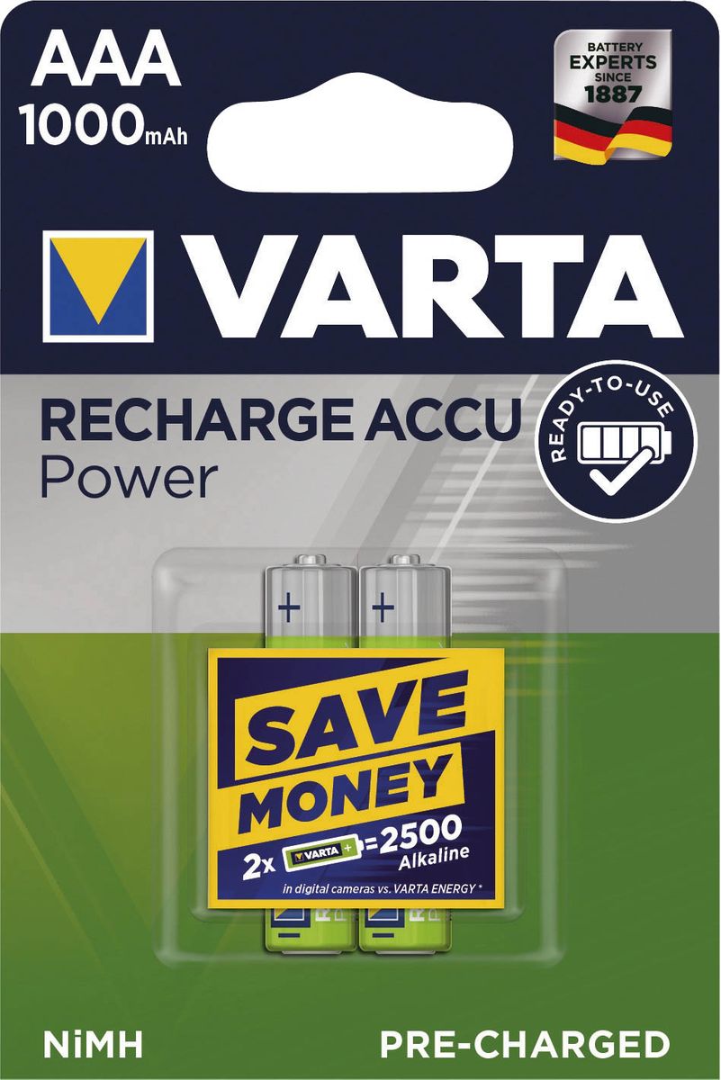 Rechargeable Accu Power - Micro/AAA, 1,2 V