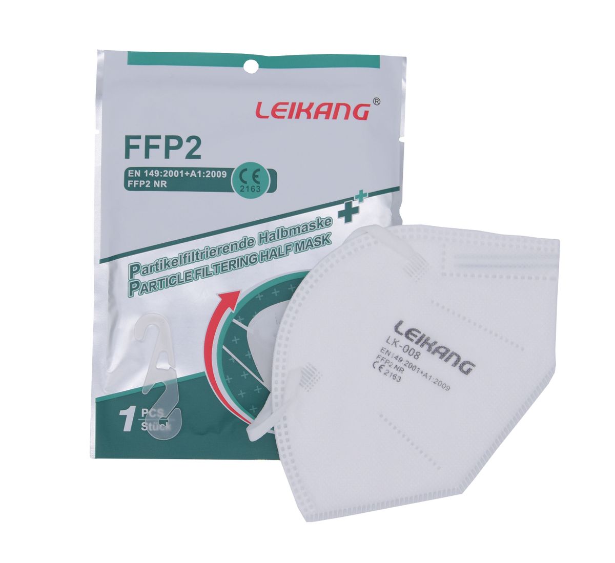 FFP2 Maske / Partikelfiltrierende Halbmaske - CE zertifiziert