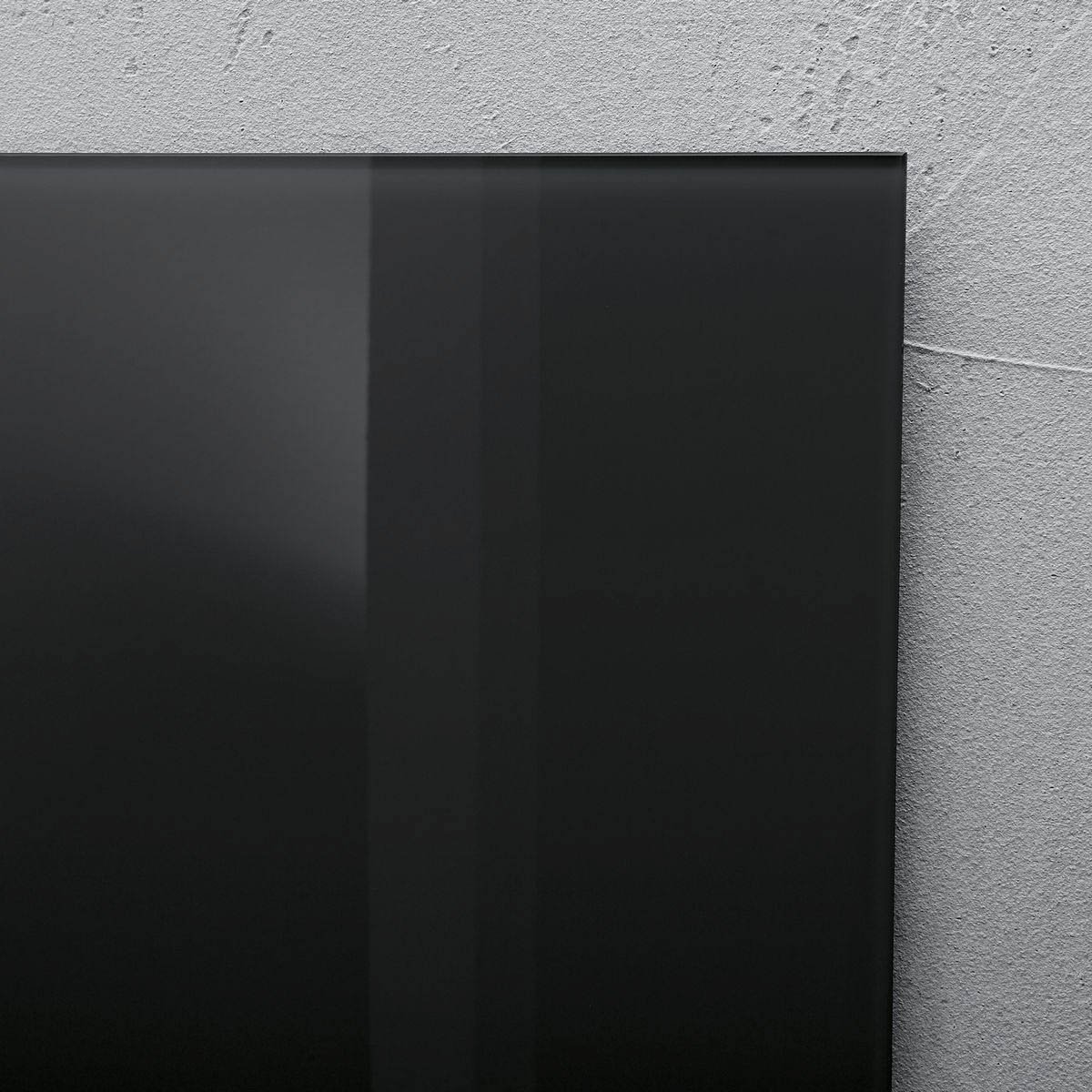 Glas-Magnetboard Artverum - schwarz, 48 x 48 cm