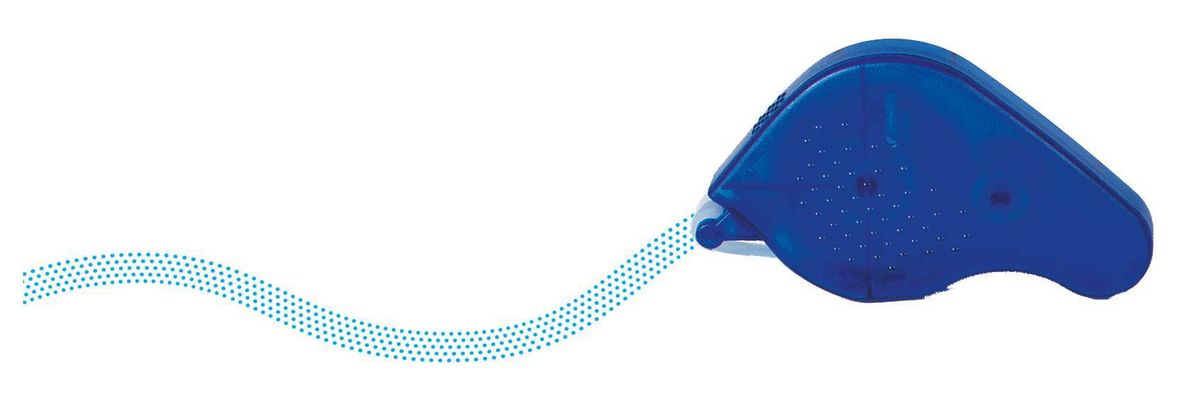 1067 Klebespender Transfer - 15 m, ablösbar, blau