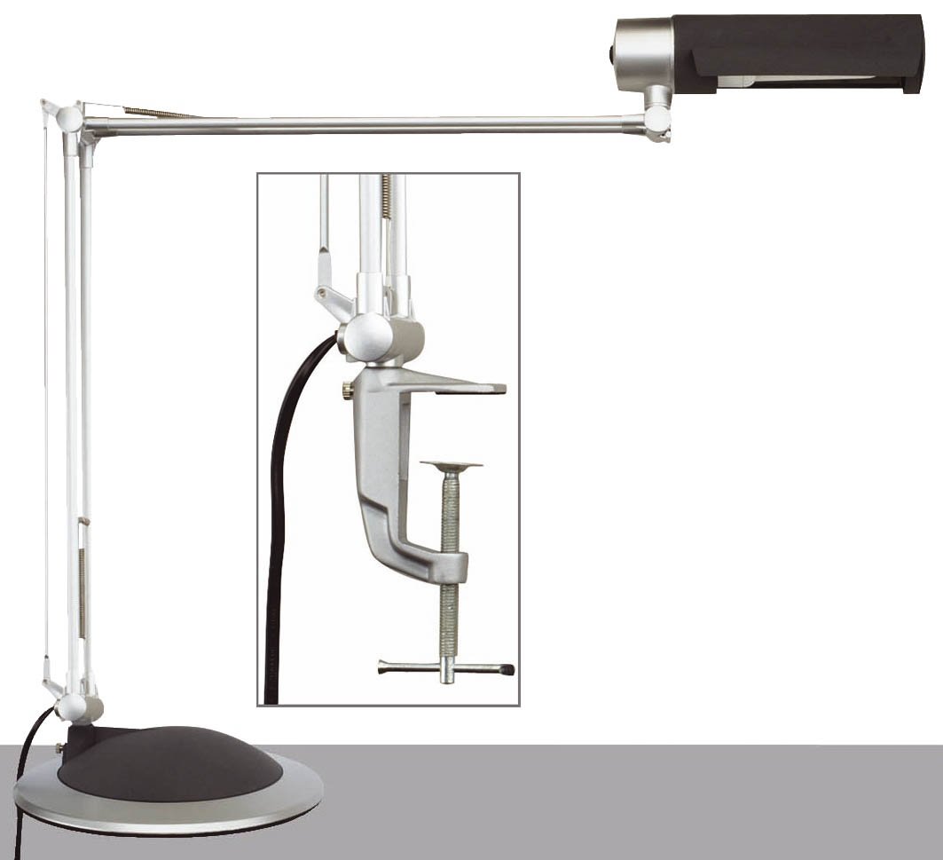 Energiesparleuchte MAULoffice silber/schwarz
