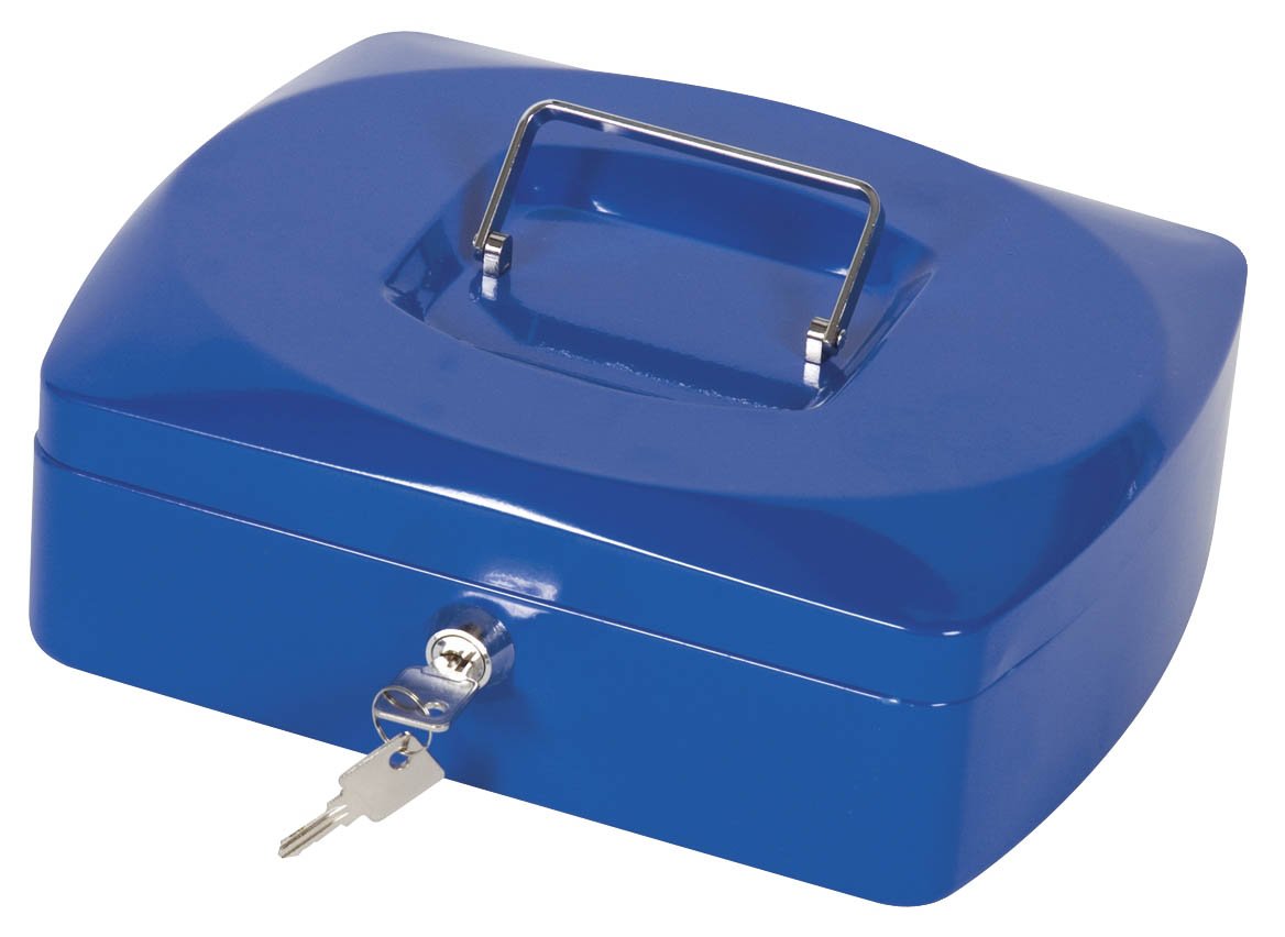 Geldkassette - 255 x 200 x 85 mm, blau