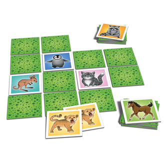 Kinderspiel - Tierbaby-Memo