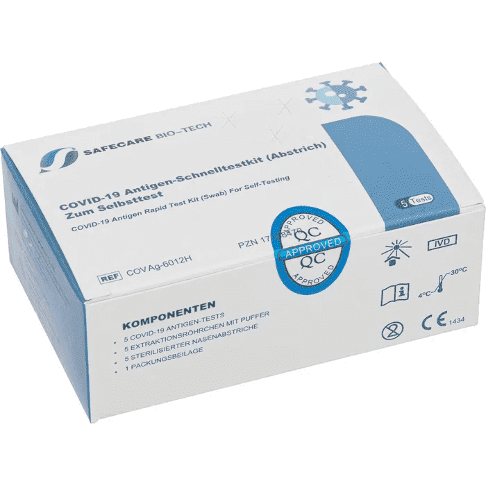 COVID-19 Antigen-Laientest Schnelltestkit 5er Pack