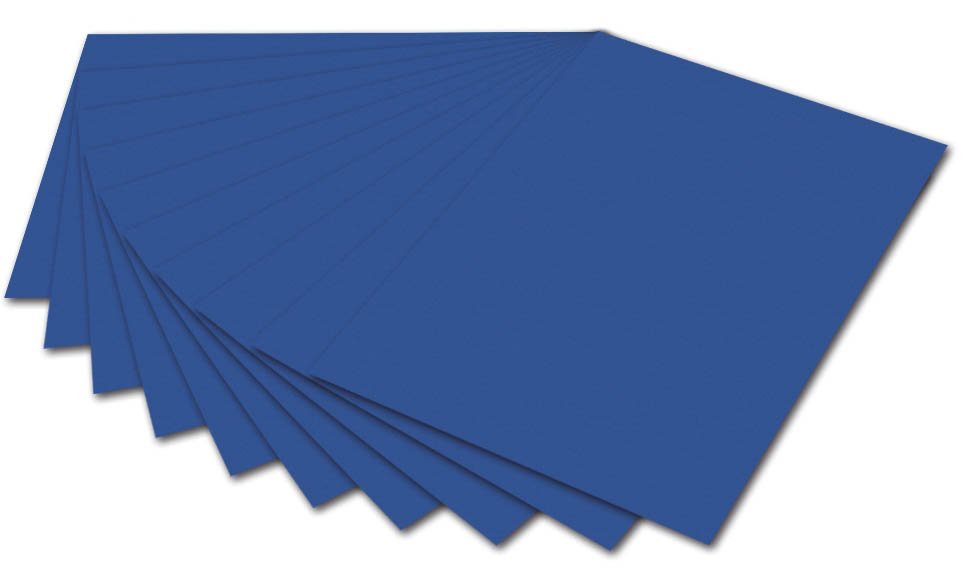 50x Fotokarton1 St. - A4, blau