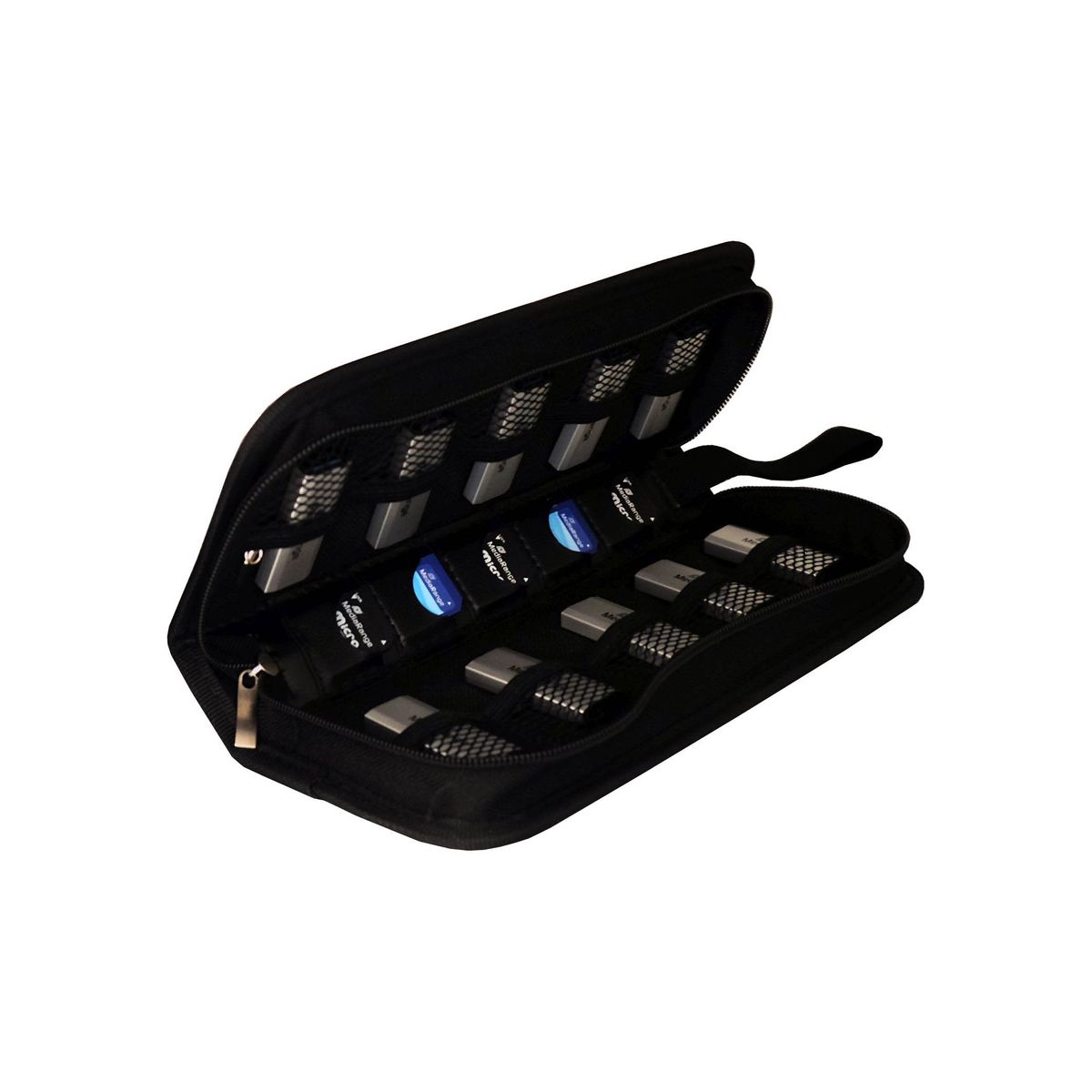 Flashdrive-Mappe für 10 USB-Sticks und 5 SD-Karten