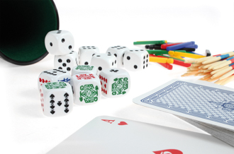 Spielesammlung Würfel und Kartenbox