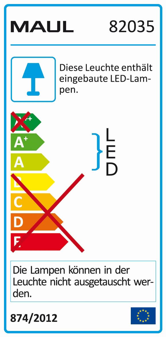 LED-Leuchte MAULatlantic - weiß, Klemmfuß