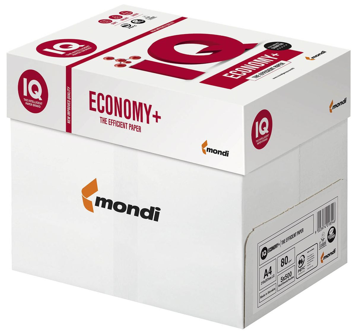 IQ economy plus - A4, 80 g/qm, weiß, 500 Blatt