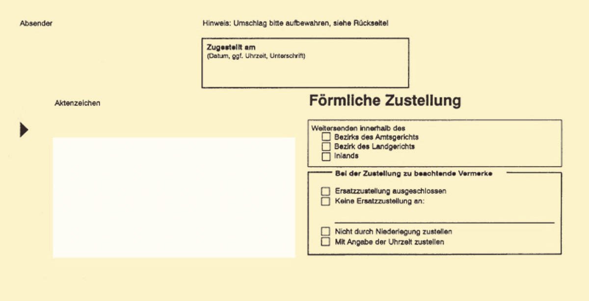 Zustellungsumschlag innerer DIN Lang - mit Sichtfenster, 80g/qm, 100 Stück