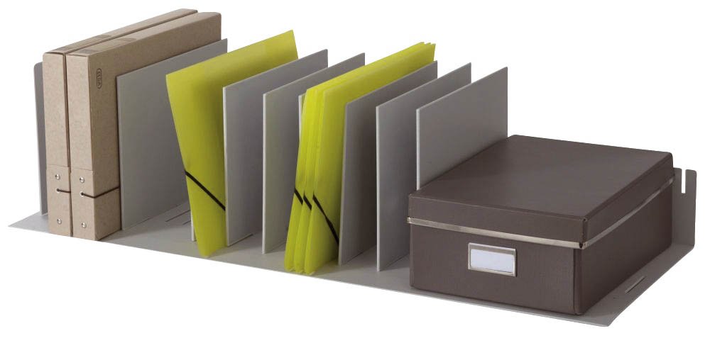 Belegfach flexibel für Rolladenschrank easyOffice grau