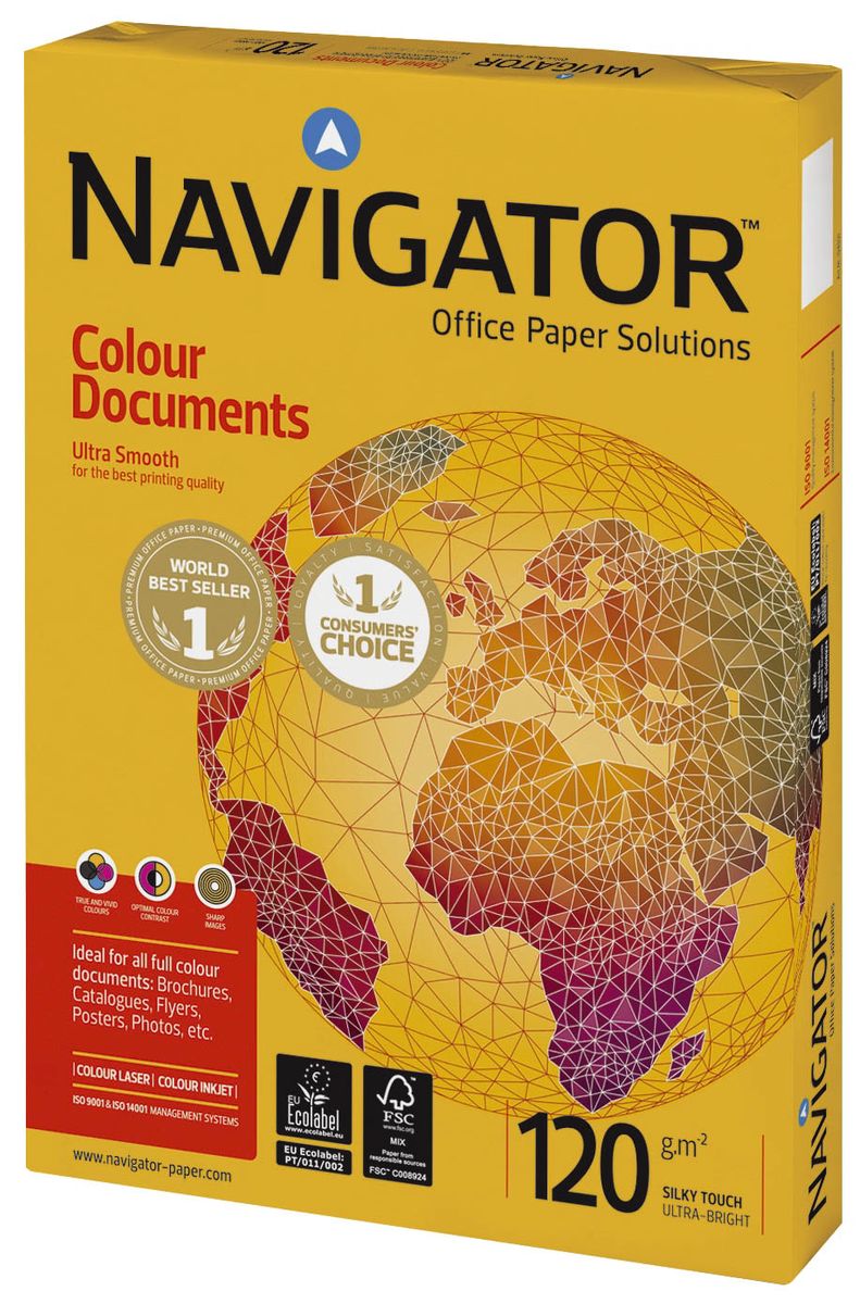 Colour Documents - A4, 120 g/qm, weiß, 250 Blatt