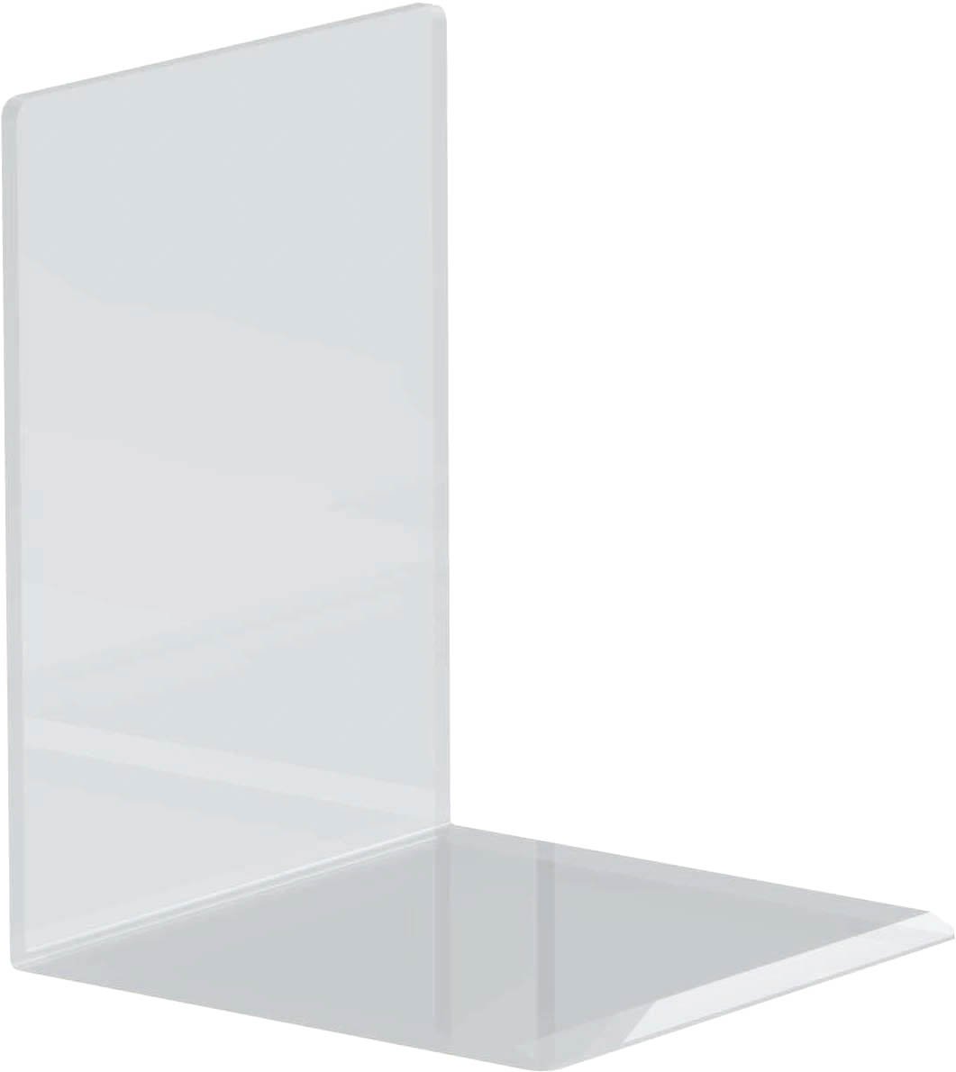 Acryl Buchstütze - 100 x 130 x 100 mm, glasklar, 2er Pack