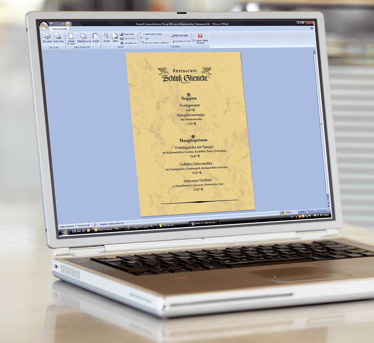 Marmor-Papier, sandbraun, A4, 200 g/qm, 50 Blatt
