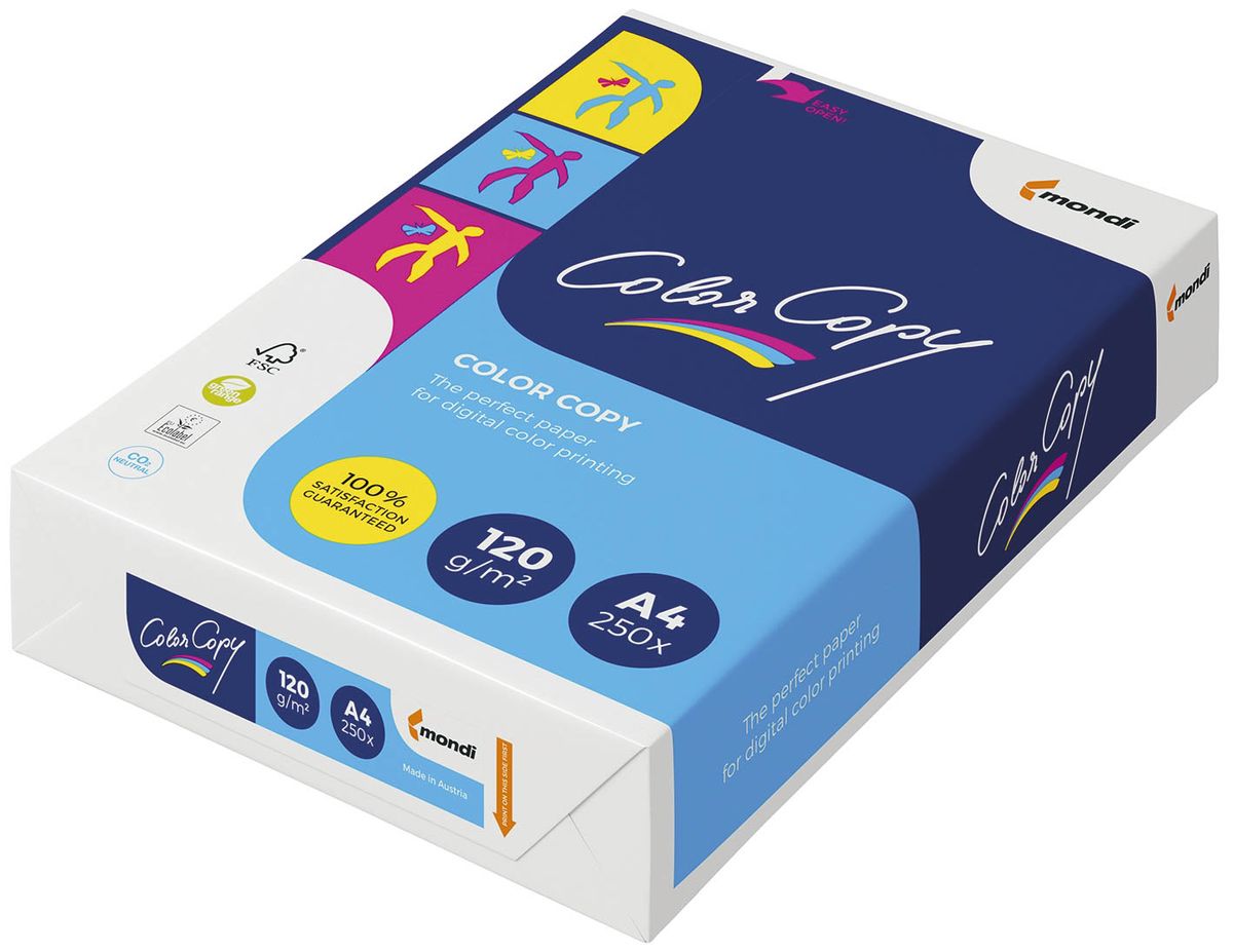 ColorCopy® - A4, 120 g/qm, weiß, 250 Blatt