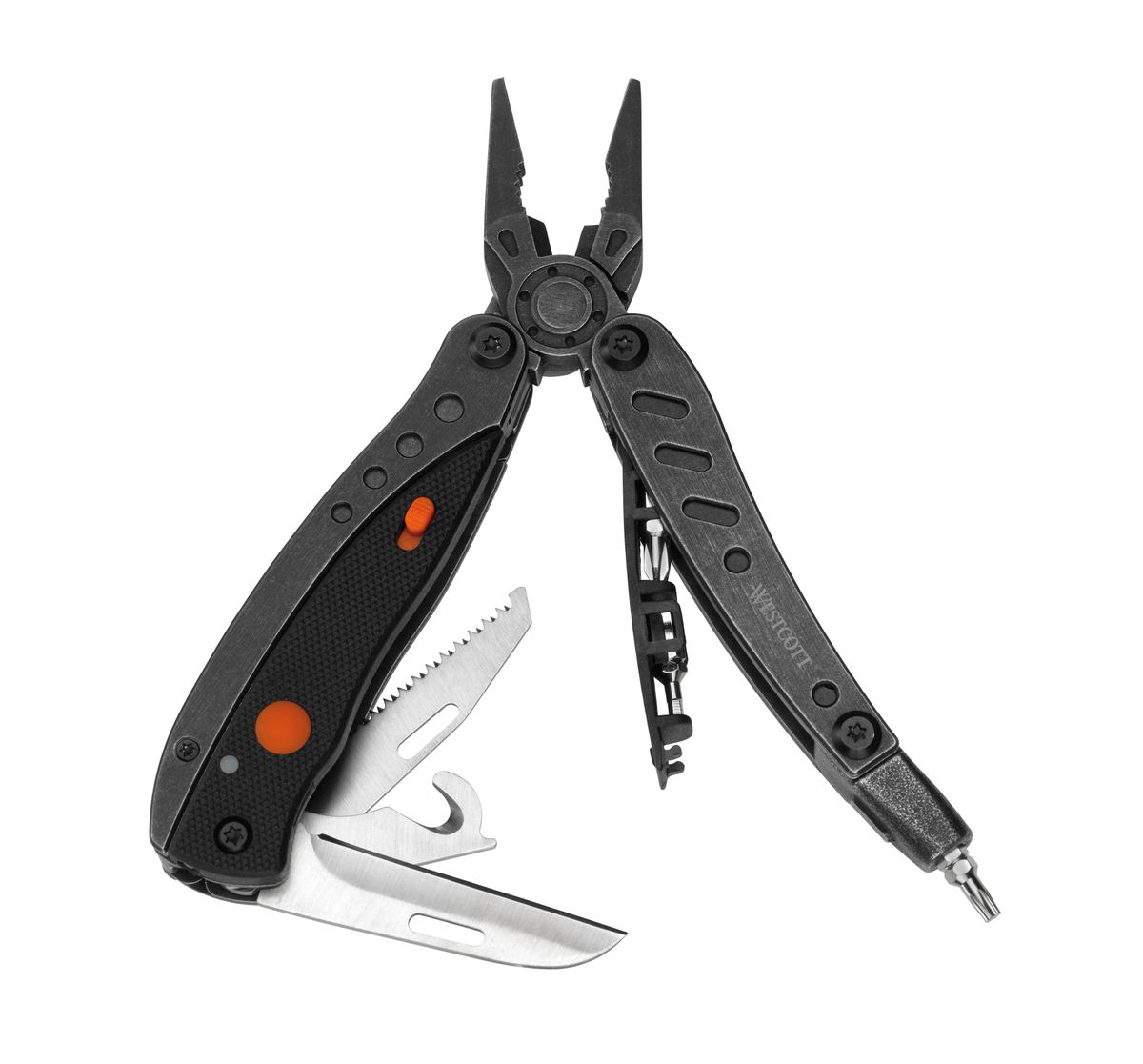 Multifunktionsgerät 6in1 - klappbar, 10,6 cm, schwarz