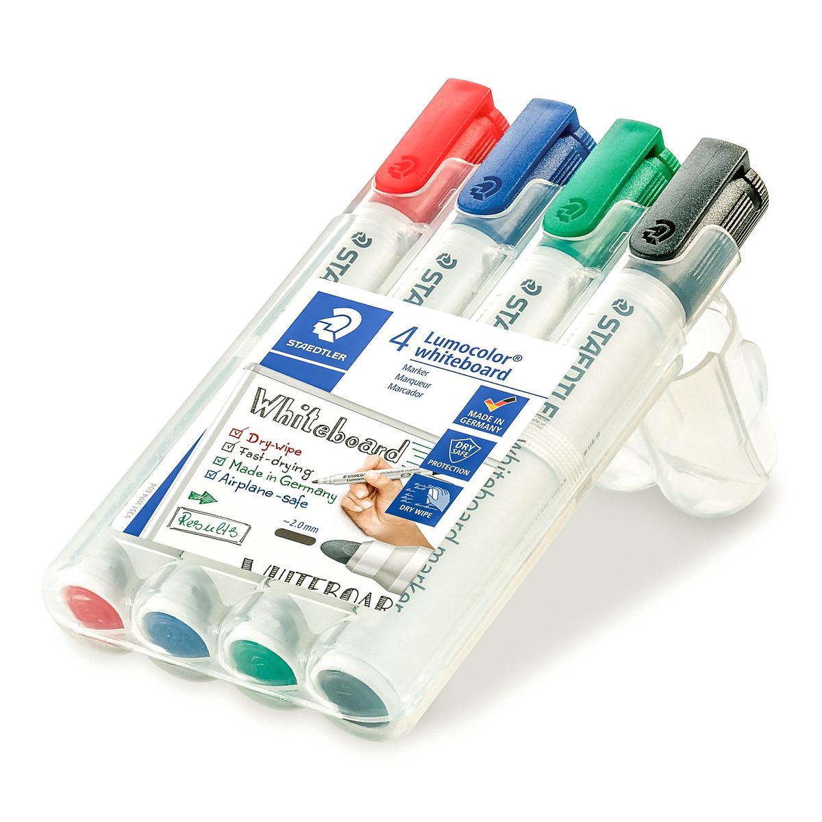 Lumocolor® 351 whiteboard marker - Rundspitze, 4 Farben sortiert