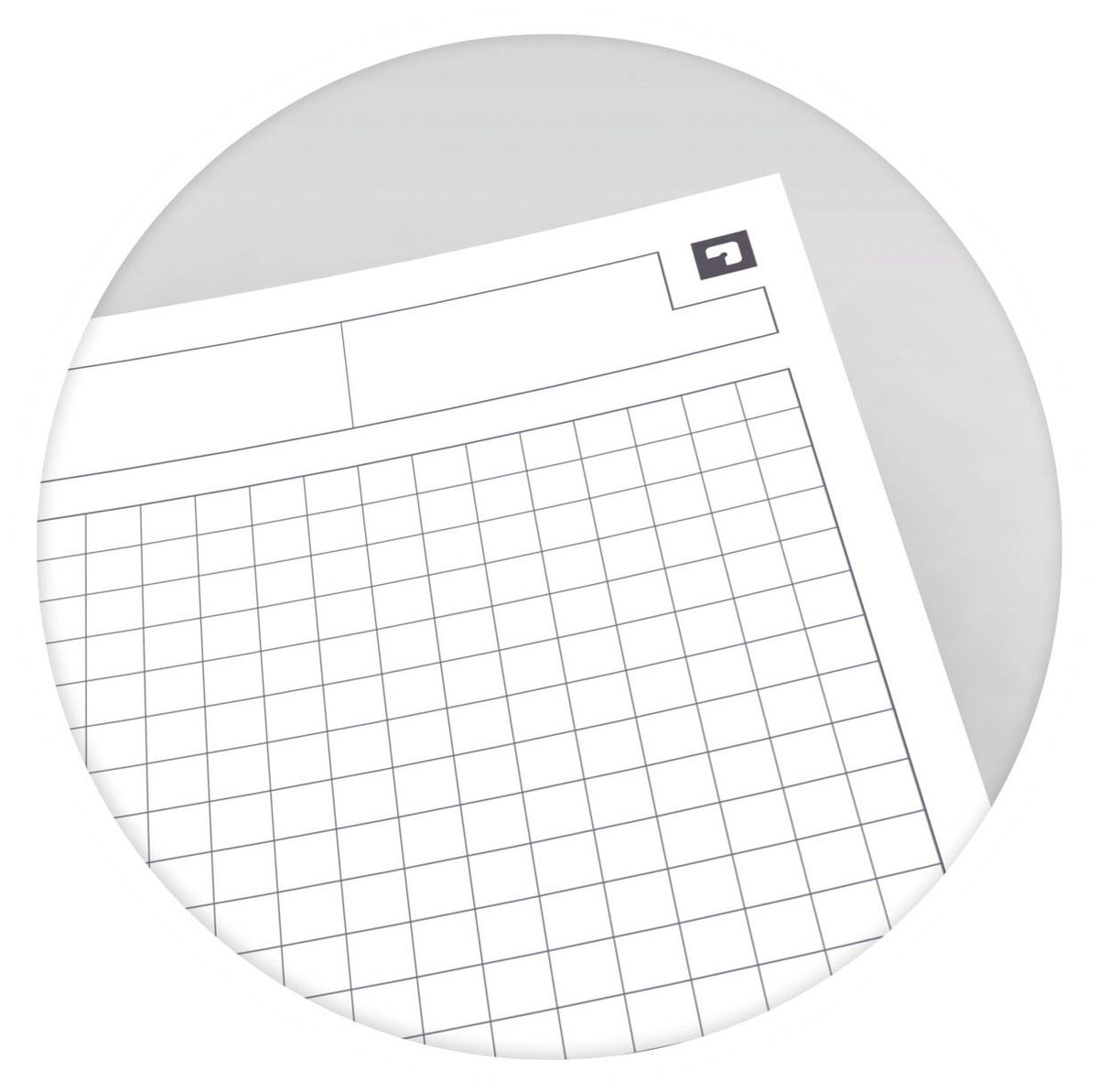 Activebook Connect - Collegeblock, B5, kariert, 80 Blatt, Softcover, 4 Eckmarkierungen zum scannen