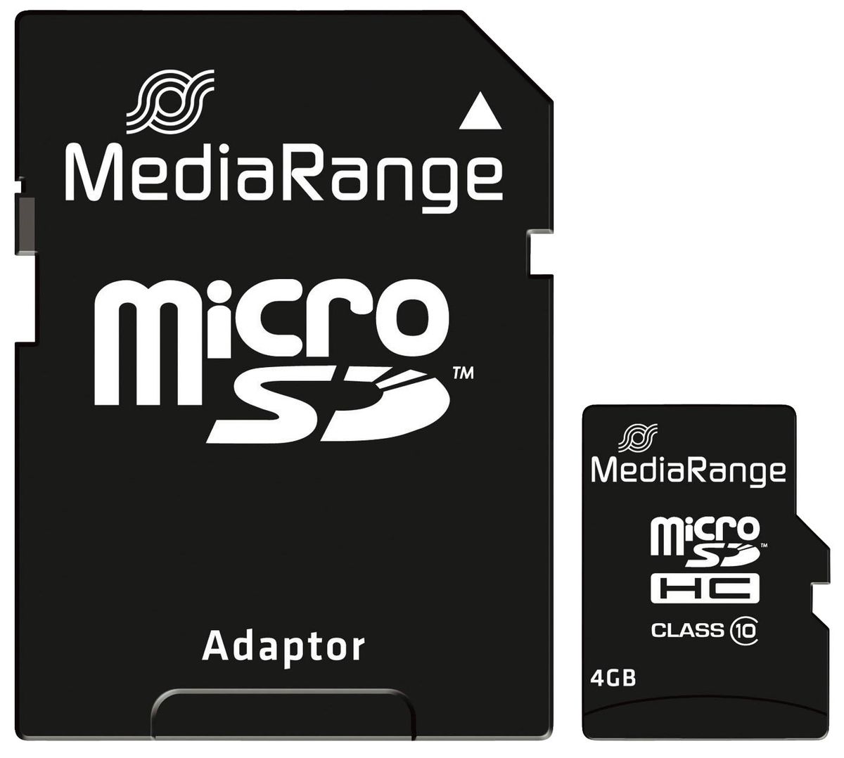Micro SDHC Speicherkarte 4GB Klasse 10 mit SD-Karten Adapter