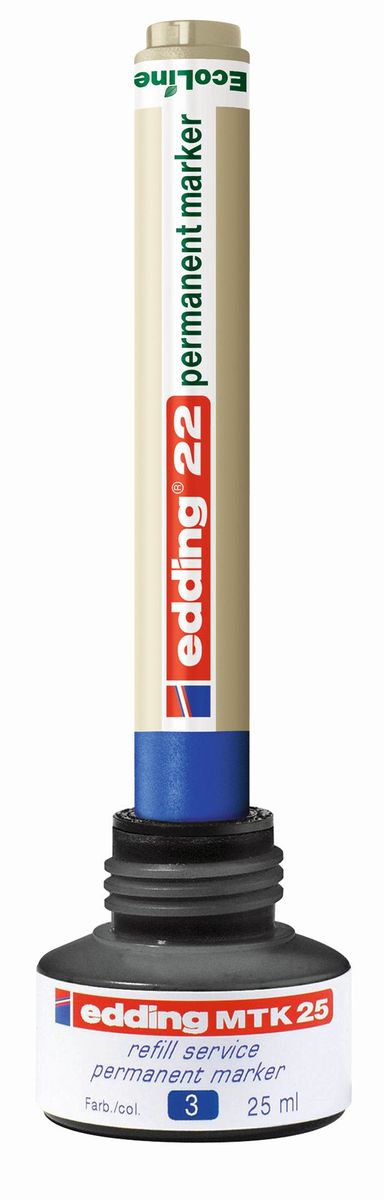 22 Permanentmarker EcoLine - nachfüllbar, 1 - 5 mm, rot