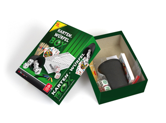 Spielesammlung Würfel und Kartenbox