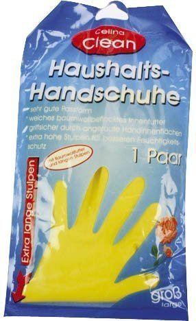 Latex Gummihandschuhe - Größe L, 1 Paar, farbig sortiert