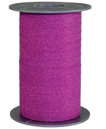 Ringelband - 10 mm x 100 m, Glitter pink