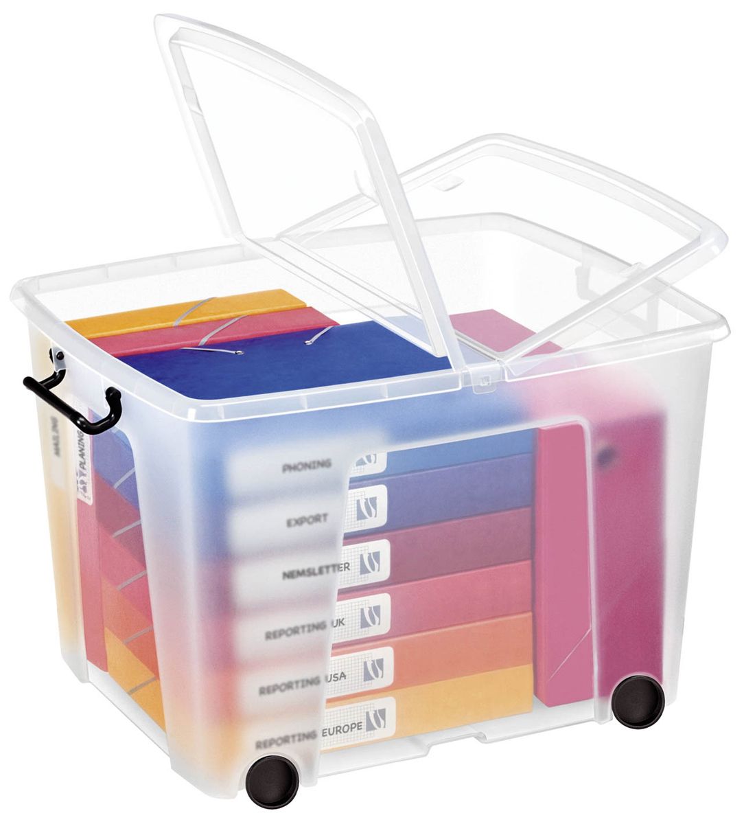 STRATA Mehrzweck-Box - 75 Liter mit Rollen